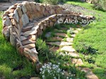 Rancho La Puerta Stonework Bench Photo © Alice Joyce