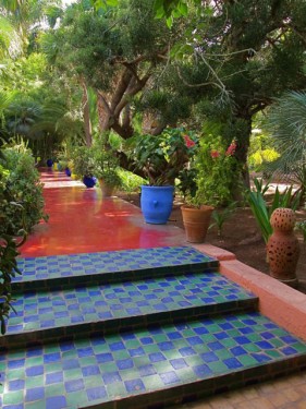 Jardin Majorelle Tiled Steps